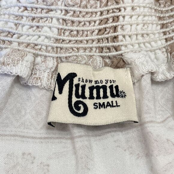 Show Me Your Mumu Off Shoulder Bungalow Top Boho Festival Blouse Peasant Ruffle - Picture 10 of 12